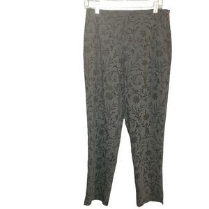 Vintage New York Design Co Pants 12 black with velvet print